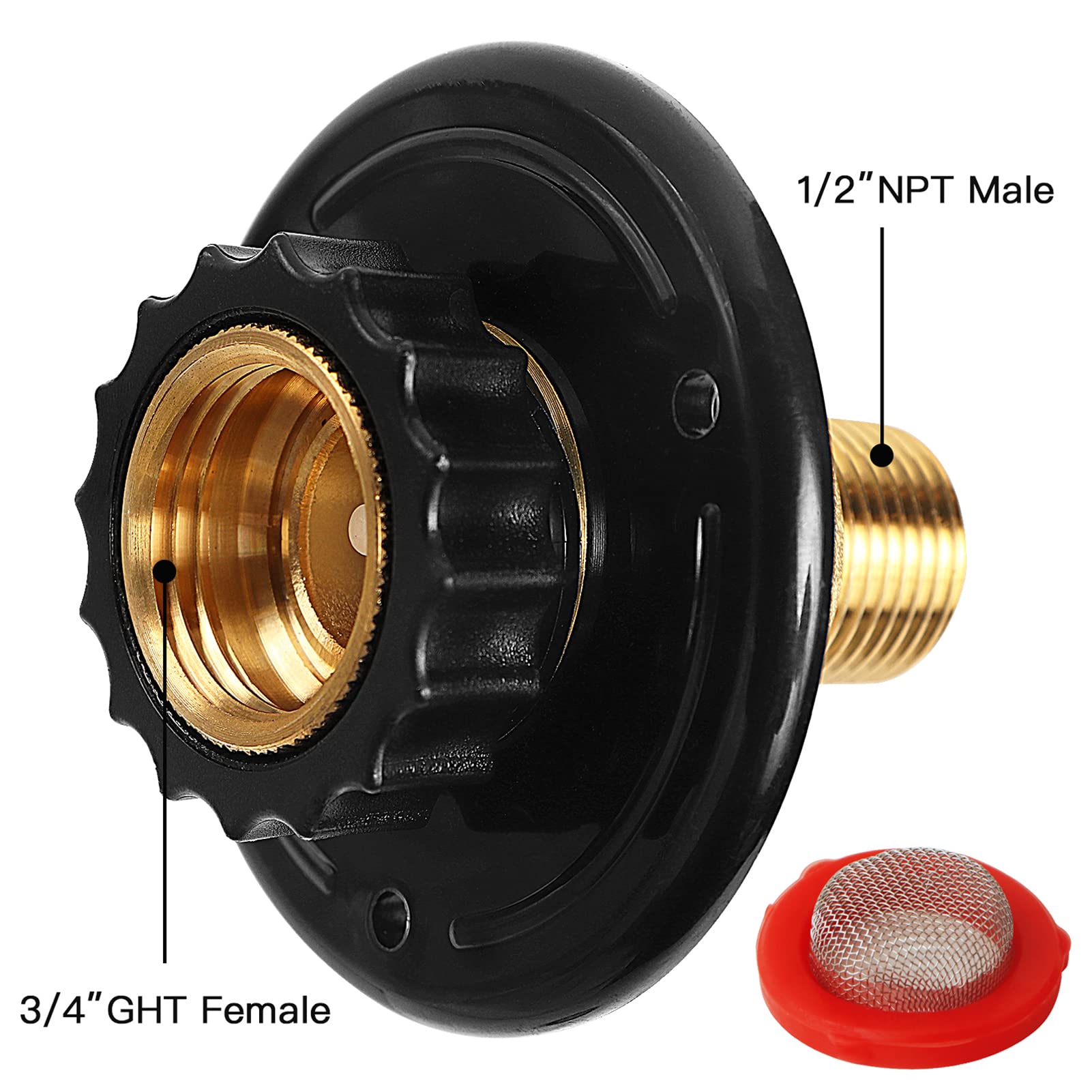 Rv Water Inlet Replacement City Water Fill Inlet Flange Brass Rv City Water Inlet With Check Valve 1/2'' Npt Male City Water Fil